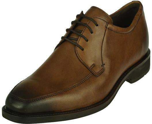Ecco Calcan Veterschoen Heren Bruin/Cognac/Zwart