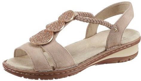 Ara Sandalen Hawaï met sieradenapplicatie