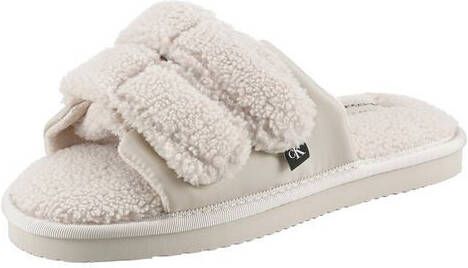 Calvin Klein Pantoffels HOME SLIDE VELCRO SHEARLING
