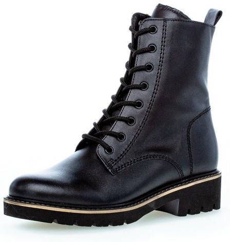Gabor Hoge veterschoenen in wijdte g(=wijd )