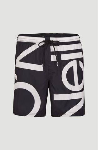 O'Neill Blue zwemshort Cali Zoom met logo zwart/wit