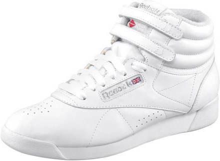 Reebok freestyle hi Intense White/Silver Dames