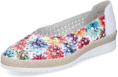 Rieker Ballerina's met gebloemd oppervlak