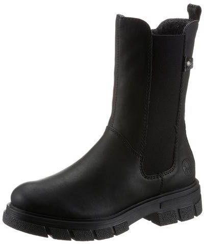Rieker Zwarte casual gesloten laarsjes , Zwart, Dames