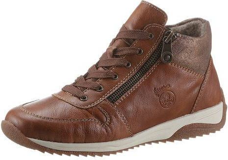 Rieker Hoge veterschoenen met vetersluiting en rits aan de binnenkant voor een gemakkelijke instap