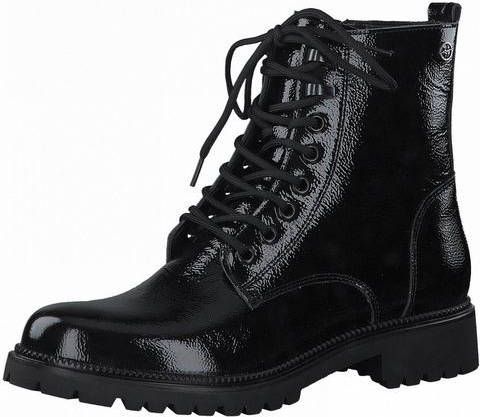Tamaris Hoge veterschoenen Soul in glanzende look
