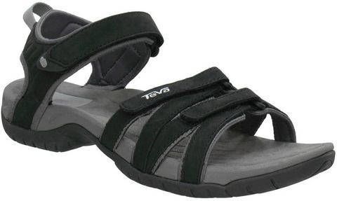 Teva Tirra Leather Sandaal Dames Zwart
