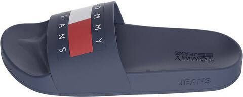 TOMMY JEANS Badslippers FLAG POOL SLIDE met opvallend merklabel