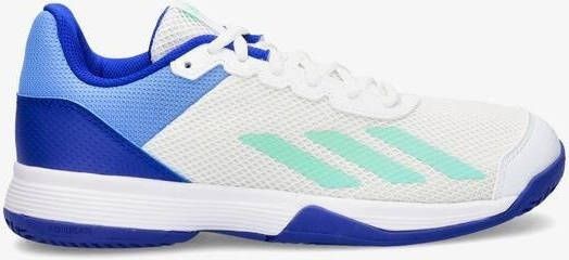 Adidas courtflash tennisschoenen wit/blauw kinderen