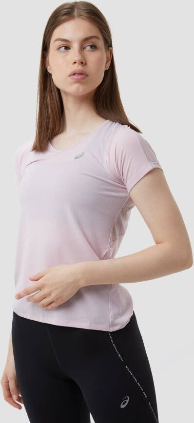 ASICS ss hardloopshirt roze dames