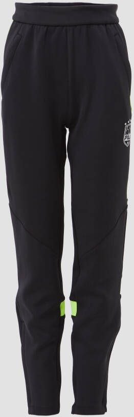 Fila drytec muscle trainingsbroek zwart/geel kinderen