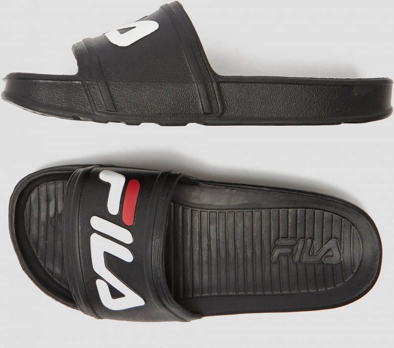 fila slippers black