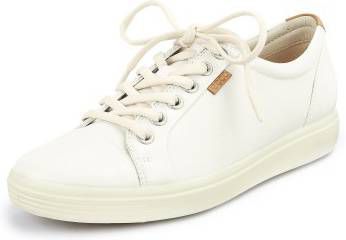 Ecco Soft 7 430003-01007 Wit Sneaker Veterschoen