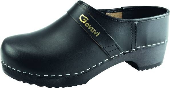 Gevavi Schoenklomp 900 Zwart Klompen 45 Splitleer
