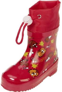 Playshoes Rubberen laars bosdieren rood