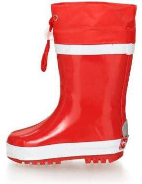 Playshoes Basic gevoerde regenlaarzen rood kids