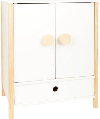 Small Foot Poppenkledingkast Meisjes 40 X 28 Cm Hout Wit/beige