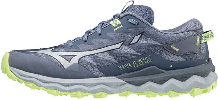 Mizuno Hardloopschoenen Wave Daichi 7 Blauw/Blauw/Groen Vrouw