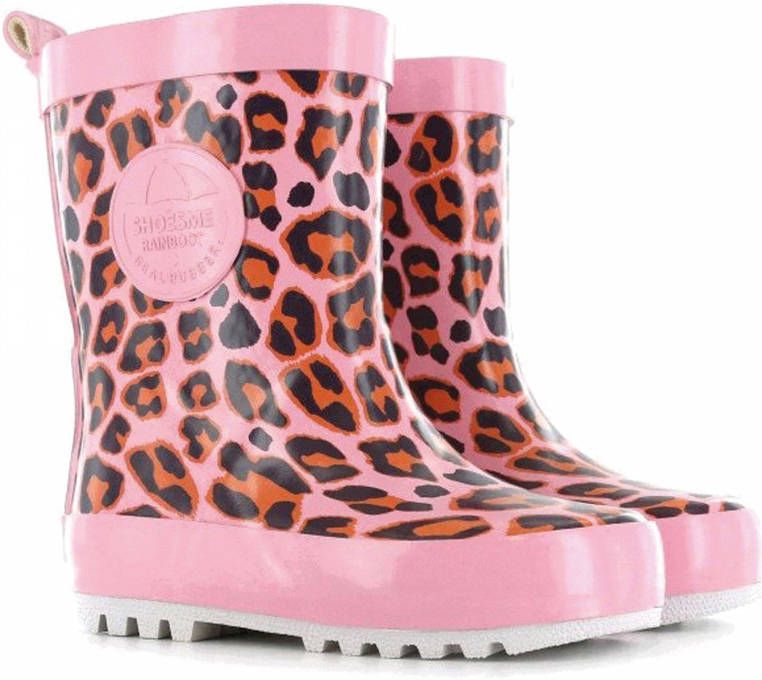 Shoesme Regenlaarzen Rubber Laars met Fleece Sock Roze