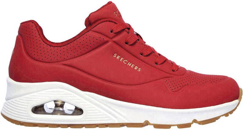 Skechers Uno staan ​​op Air 52458/Dkrd , Rood, Heren