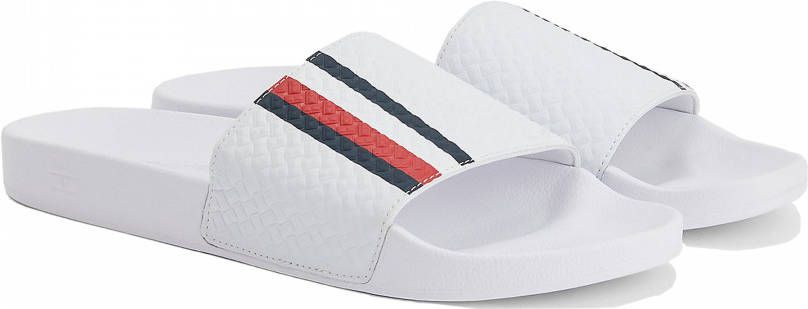 Heren Sandalen, badslippers en teenslippers voor Tommy Hilfiger  Teenslippers Fm0fm03379 in het Rood voor heren badslippers en teenslippers  voor Sandalen en teenslippers Heren Schoenen voor voor Sandalen  allware.com.br