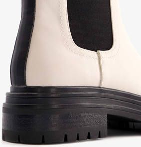 Scapino Blue Box chelsea boots off white