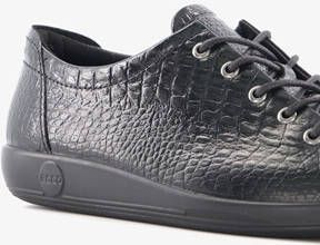 ECCO Soft Classic dames veterschoenen crocoprint