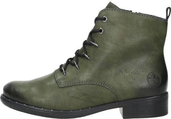 Rieker Veterboots groen Synthetisch 178226