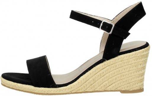 Tamaris sleehak sandalen Zwart