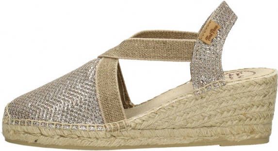 Toni Pons Espadrilles Triton Zilverkleurig