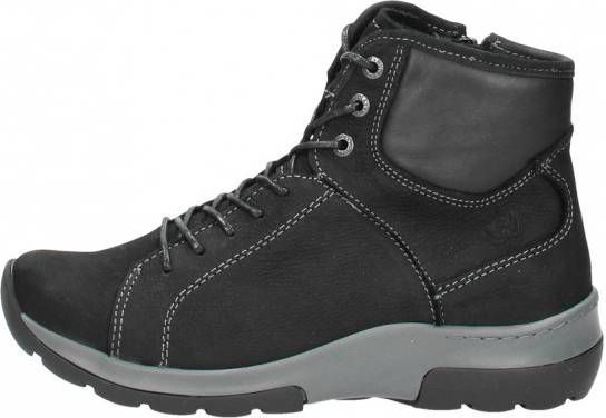 Hoge Sneakers Wolky 03026 Ambient 11000 zwart nubuck