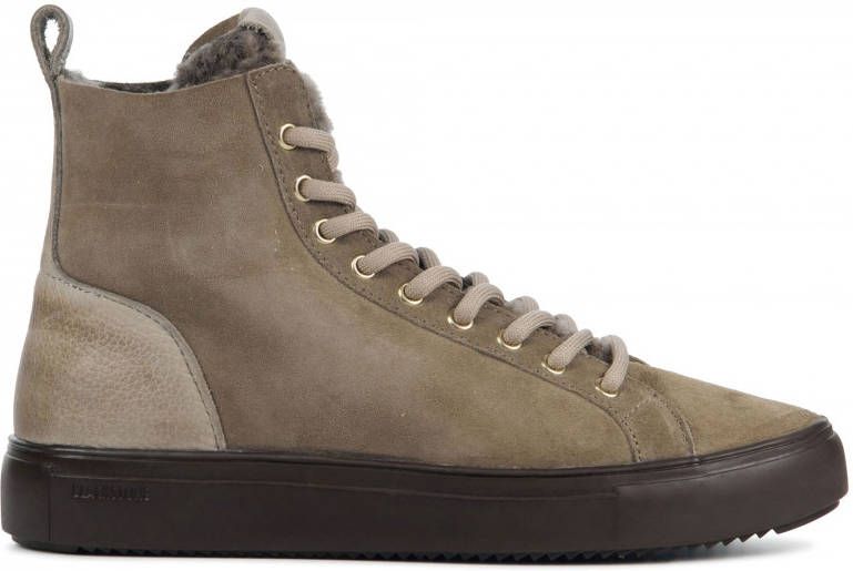 Blackstone Akna Yl55 Fossil Hoge sneakers , Bruin, Dames