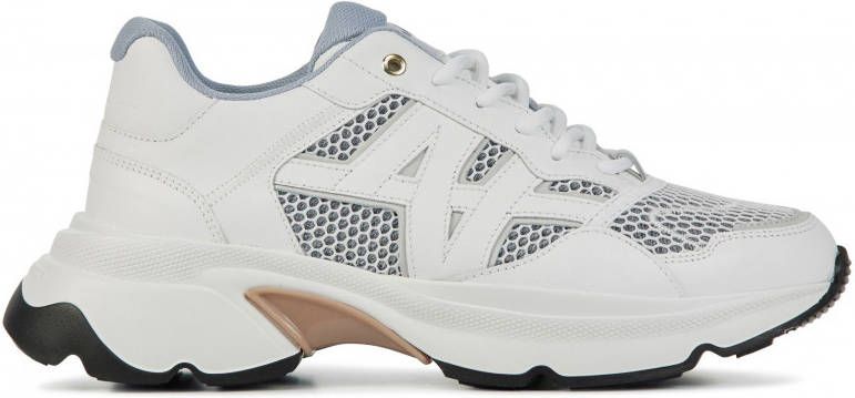 Nubikk Ross Trek Edge chunky leren sneakers wit/multi