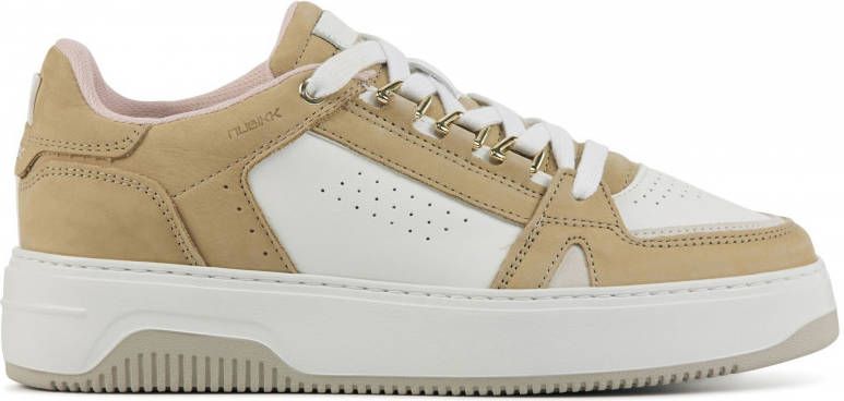 Nubikk Basket Buxton nubuck sneakers beige/wit