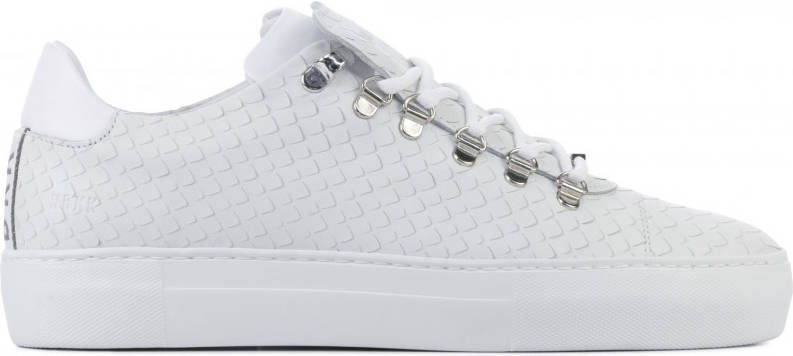 Nubikk leren sneakers Jagger Python wit
