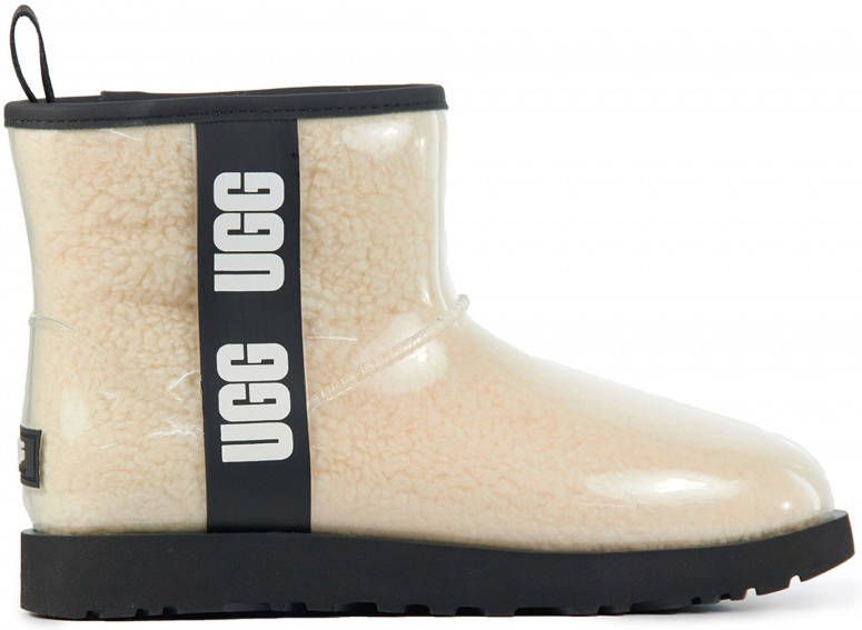 UGG Classic Clear Mini enkelboots beige/zwart