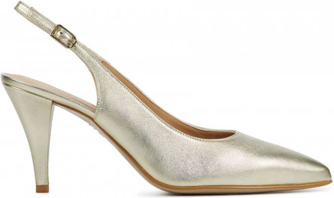 Unisa Temi leren slingback pumps goud