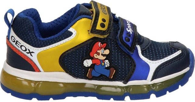 Geox Supermario sneakers met lichtjes blauw/multi