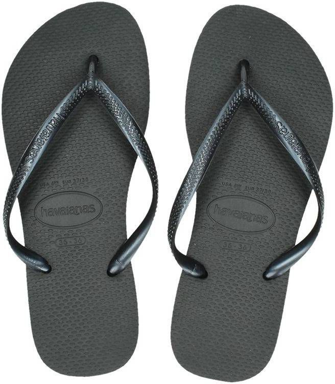 havaianas slippers zwart dames