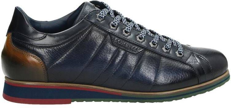Lorenzi lage nette schoenen blauw - Vindjeschoen.nl