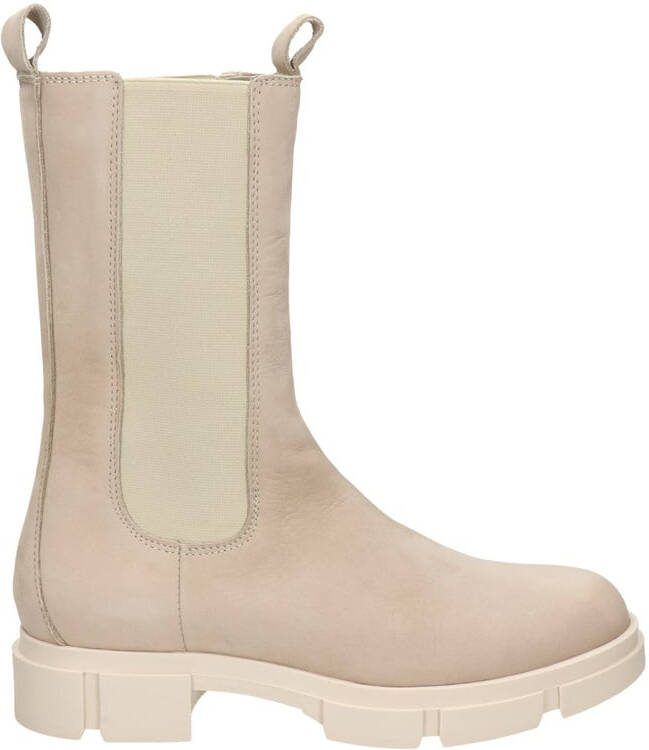 Nelson hoge nubuck chelsea boots ecru