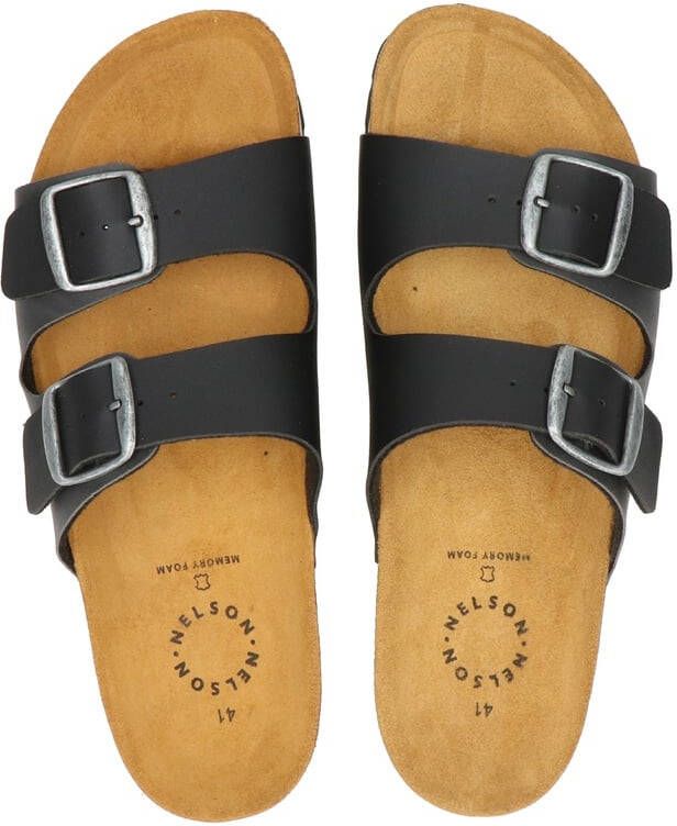 Nelson slippers zwart online kopen