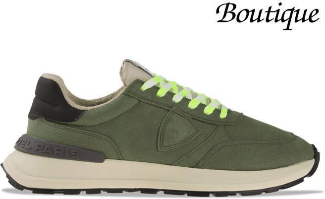 Philippe Model Sneaker Running Antibes , Groen, Heren