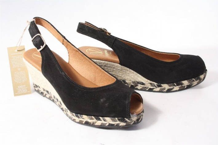 Viguera Dames espadrilles zwart 36