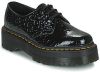 Dr Martens 1461 Quad Leopard Emboss Patent Platform schoenen Dr. Martens, Zwart, Dames online kopen