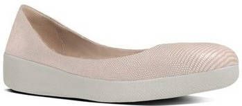 FitFlop Ballerina's LIZARD PRINT SUPERBALLERINA TM NUDE PINK