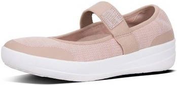 FitFlop Ballerina's ÜBERKNIT TM MARY JANES NEON BLUSH/URBAN WHITE