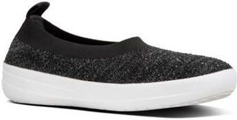 FitFlop Ballerina's UBERNKIT BALLERINA CRYSTAL BLACK/SOFT GREY CO