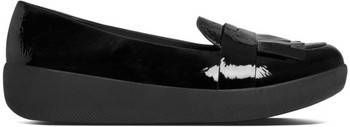 FitFlop Mocassins FRINGEY SNEAKERLOAFER TM BLACK PATENT LEATHER