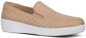 FitFlop Mocassins SUPERSKATE TM LOAFERS WOVEN LEATHER NUDE